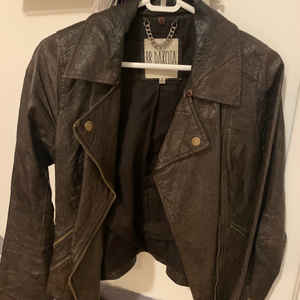 BB Dakota Brown Leather Jacket